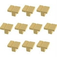 thumbnail image 3 of Franklin Brass P40825K-117 1 1/4" Asymmetric Notched Cabinet Drawer Knob Brushed Brass 10 Pack, 3 of 3