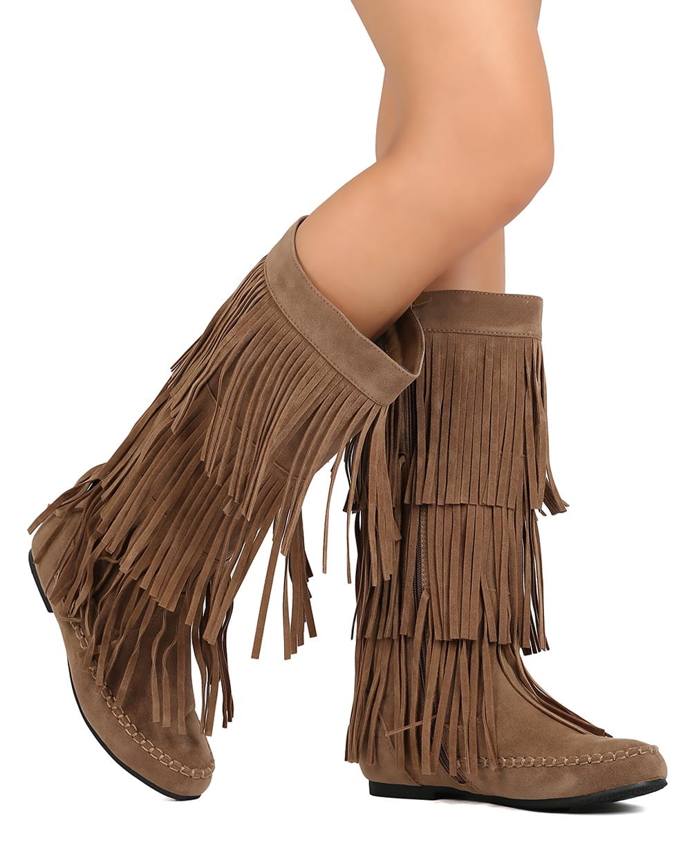 Cascading Fringe Moccasin Boot 