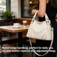 thumbnail image 7 of Sunyuer Vintage Hobo Bag for Women, Large Capacity PU Soft Leather Slouchy Tote Purse Single Shoulder Crossbody Handbag, 7 of 7