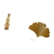 thumbnail image 5 of Escultura de mesa con hojas de hierro de y ginkgo, centro de mesa decorativo, adorno de animal, arte abstracto de pared para oficina y comedo, 5 of 8
