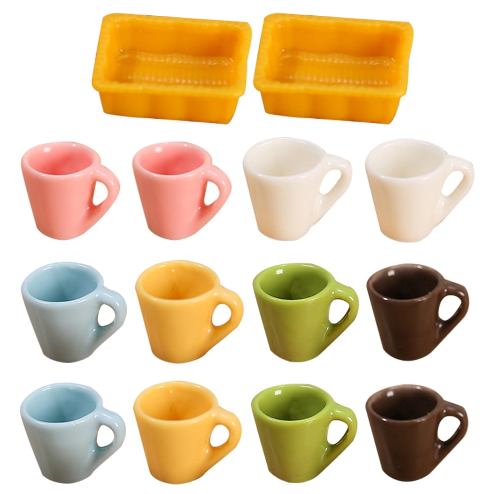 Mini Coffee Cups14pcs Miniature Coffee Cups Mini Tea Cups Utensils