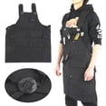 thumbnail image 1 of Delantal ajustable duradero práctico negro con correa ajustable para hombres mujeres trabajadores jardineros ANGGREK Otros, 1 of 8