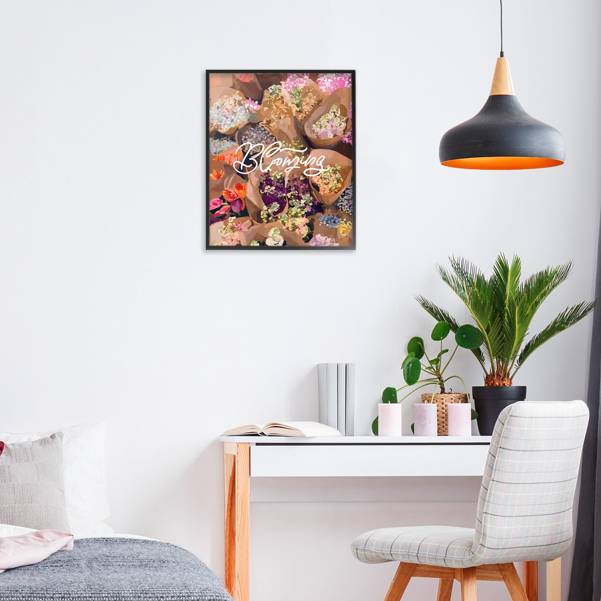 Stupell Industries Blooming Spring Bouquets Black Framed Giclee Art, design by Amelia Noyes
