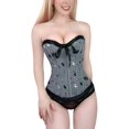 thumbnail image 1 of Corset Bustier à Lacets pour Femmes - Motif Chauve-Souris, 1 of 6