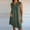 Green, variant on Summer Dress Sevevn Fashion Women's Summer Casual V-Neck Short Sleeve Solid Beach Sundresses Vent Dress