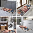 thumbnail image 2 of Pioneer Flower Floral Print Pattern Kitchen Rug Mat,Kitchen Runner Rugs Non Skid Washable,Decorative Kitchen Floor Mats for Kitchen,Sink,Laundry,17"X47", 2 of 5