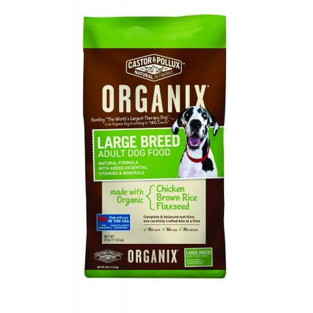 Castor & Pollux Organix Large Breed Recipe Dry Dog Food, 25 lb