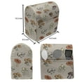 thumbnail image 4 of Mushroom Stand Mixer Cover, Botanical Theme Different Kind Forest Fungi Pattern Vegetable Food, Kitchen Appliance Organizer Bag Cover with Pockets, 5 Quarts, Pale Tan and Multicolor, by Ambesonne, 4 of 4