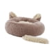 thumbnail image 5 of Cama cálida para gatos y perros con forma de orejas de animales, cojín decorativo y nido cómodo para mascotas. Marrón 70cm, 5 of 9