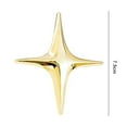 thumbnail image 5 of Xinyolin Metal Four-pointed Star Brooch Elegant Luxury Golden Silver Color Clothing Accessories Women Business Suit Lapel Pin Fashion Jewelry, 5 of 7