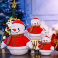 thumbnail image 4 of Yuedong Children's Plush Doll Snowman Soft Toy Toys Dolls 3 Sizes Festivals Home Christmas Cute Children Gifts Stuffed Decoration, 4 of 12