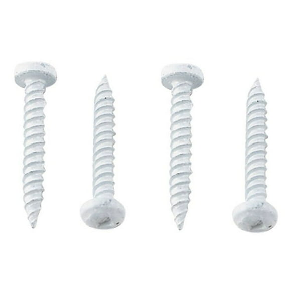 AP Products 012-PSQ50 W 8 X 1- 1/4 Pan Head Square Recess Screw, Pack of 50 - 1-1/4", White