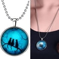 thumbnail image 4 of AYYUFE Lady Three Cats Glow in The Dark Pendant Necklace Steampunk, 4 of 6