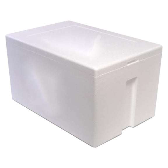 Styrofoam Cooler, Ice Chest (47qt), Inside: 21 x 13 x 11 (inches) Outside: 24 x 16 x 13 (inches)