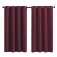 thumbnail image 7 of MIFXIN Outdoor Curtains for Porch, Waterproof Curtains for Patio, Indoor Outdoor Solid Cabana Grommet Top Blackout Curtains, 1 Panel, 52 in x 84 in, Wine Red, 7 of 7