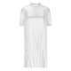 thumbnail image 4 of Puntoco Vestido Holgado Con Cuello Redondo Y Mangas Abullonadas Plisadas Con Cordones Blanco S,Regalos Para Mujer Joven, 4 of 5