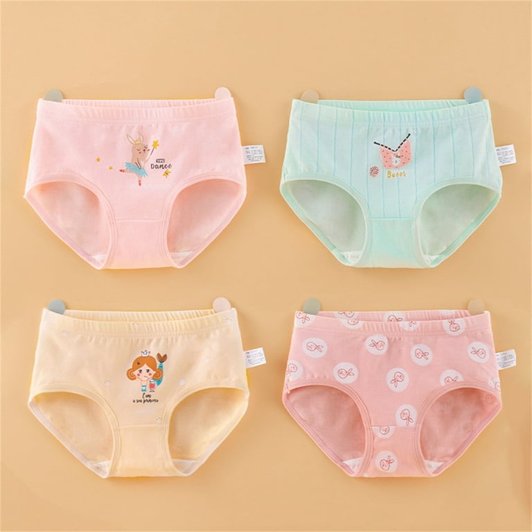 3 Packs Toddler Little Girls Kids Underwear Cotton Briefs