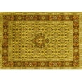 thumbnail image 1 of Ahgly Company Machine Washable Indoor Rectangle Persian Yellow Traditional Area Rugs, 2' x 5', 1 of 4