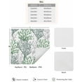 thumbnail image 2 of Summer Beach Coral Coffee Mat - Coffee Bar Mat for Countertop, Hide Stain Absorbent Rubber Quick Dry Coffee Mat Under Coffee Maker Mat Nautical Ocean Coastal Green Gray Dish Drying Mat 12"x20", 2 of 6