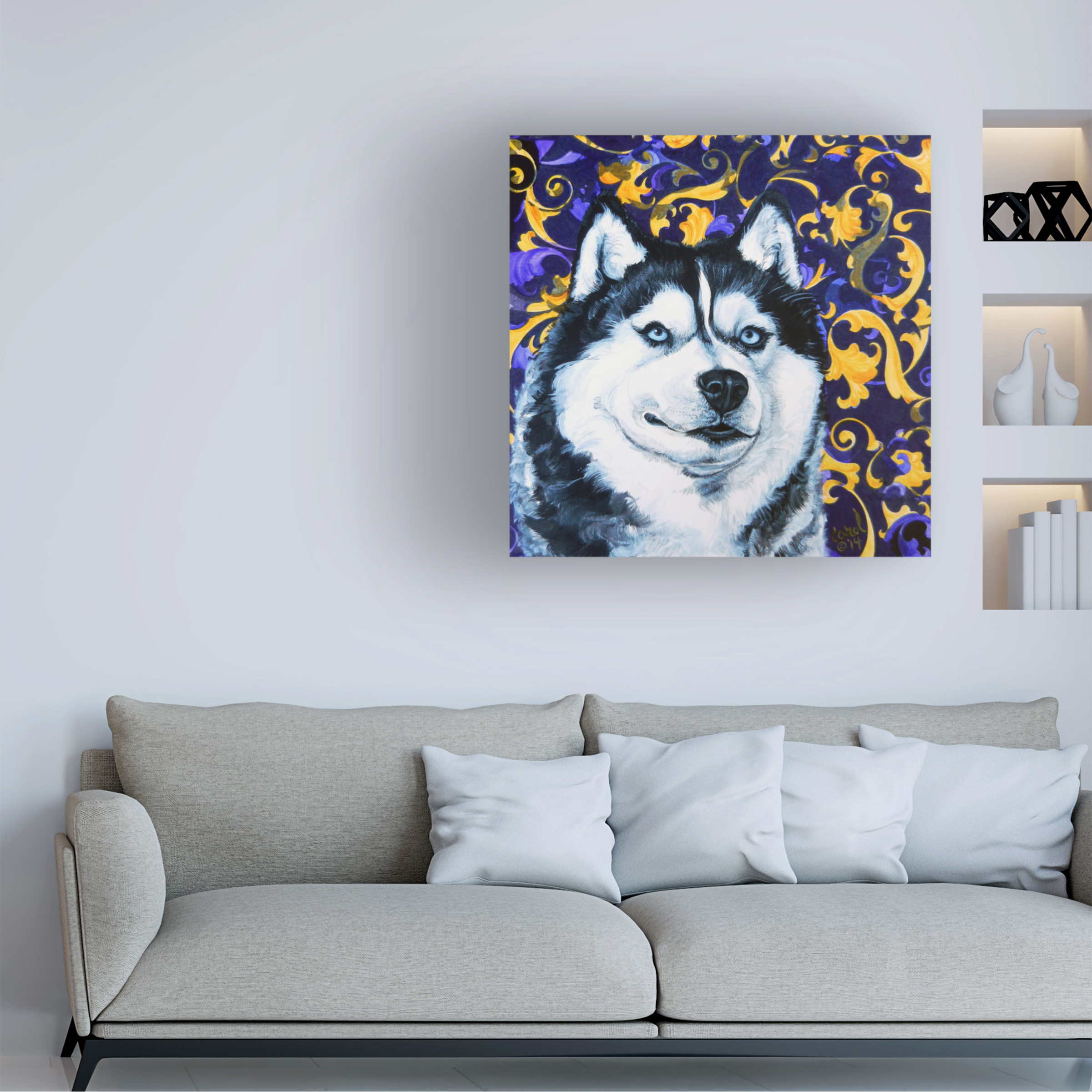 Carol Dillon 'Playful Pup IV' Canvas Art
