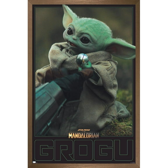 Star Wars The Mandalorian Season 2 - Grogu Wall Poster, 14.725" x 22.375", Framed