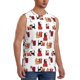 thumbnail image 2 of Balery Cute Cat And Christmas Gift Camisetas sin mangas para hombre, absorbe la humedad y protege contra el mal olor.-Large, 2 of 7