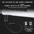 thumbnail image 3 of USB to 3.5mm Jack Audio Adapter with 3.5mm Headphone and Microphone Jack for Windows, for , for PS4, for PC/Laptops, 3 of 8