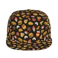 thumbnail image 2 of Balery Baseball Cap Flat Bill Hats for Men Adjustable Size for Running Workouts and Outdoor Activities All Seasons Dad Hat(Burger Fries ), 2 of 9
