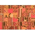 thumbnail image 1 of Ahgly Company Indoor Rectangle Patchwork Orange Transitional Area Rugs, 2' x 4', 1 of 1