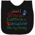 thumbnail image 2 of Inktastic Bird Watcher Like Daddy Newborn Bib, 2 of 3