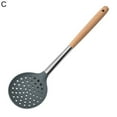 thumbnail image 2 of Silicone Spatula Cooking Spatula with Hole Heat-resistant Beech Non-stick Colander Spoon Spatula Kitchen Utensils, 2 of 5