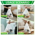 thumbnail image 5 of Amorvolat 3 Gallon/10L Garbage Bags Small Trash Bags for Bathroom, Office, Bedroom, Kitchen, 120 Count,White, 5 of 9