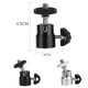 thumbnail image 1 of Mini Cabeza Esférica Ecomeon para Cámara DSLR 360 grados Negro, 1 of 6