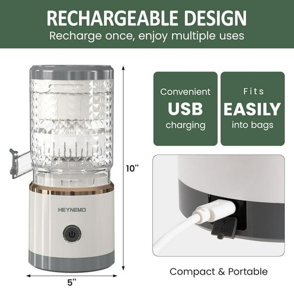 Electric Citrus Juicer Machines, Rechargeable Lemon Juicer Squeezer with USB Cable & Cleaning Brush, Portable Juicer for Fresh Orange, Lime, Grapefruit, Easy to Clean, White