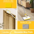 thumbnail image 3 of TidyBliss Baseboard Cleaner Tool, Wall Mop with 55.9" Long Handle (Yellow), 3 of 9
