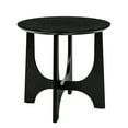 thumbnail image 4 of Round End Table, 25" Round Side Table, Round Side Tables Living Room, Accent Table for Bedroom(Black), 4 of 6