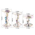 thumbnail image 3 of Juego de portavelas BTGLLAS, candelabro de cristal, soporte de cristal, 3 of 7