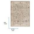 thumbnail image 4 of Livabliss x Becki Owens Davina Oriental Area Rug,6'7" x 9',Khaki, 4 of 11