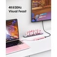 thumbnail image 4 of LENTION USB C Hub, 7-in1 USB Type C Multiport Adapter with 4K HDMI,USB 3.0&2.0, SD/Micro SD Card Reader, Laptop Docking Station for 2023-2016 MacBook Pro/Air,Surface,Chromebook,More(CE18), 4 of 13
