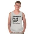 thumbnail image 3 of Matthew Mark Luke John Squad Tank Top T Shirts Men Women Brisco Brands X, 3 of 6