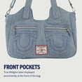 thumbnail image 3 of Bolso de mano True Religion, bandolera vaquera, 33 x 38 x 13 cm, 3 of 7