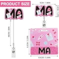 thumbnail image 2 of Retractable MA Badge Holder Reels and Buddy, Medical Assistant Nurse Nursing Name Tag Card with ID Clip, MA Accessories for Work Nurses Gifts, 2 of 6