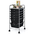 thumbnail image 1 of Costway 6 Drawer Rolling Storage Cart Scrapbook Paper Office Organizer Black, 1 of 10