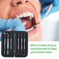 thumbnail image 4 of CNKOO 6Pcs Stainless Steel Tool Set Dentist Tooth Hygiene Picks Mirror Kit Oral Health Tooth Cleaning Inspection Tartar Cleaner, 4 of 5