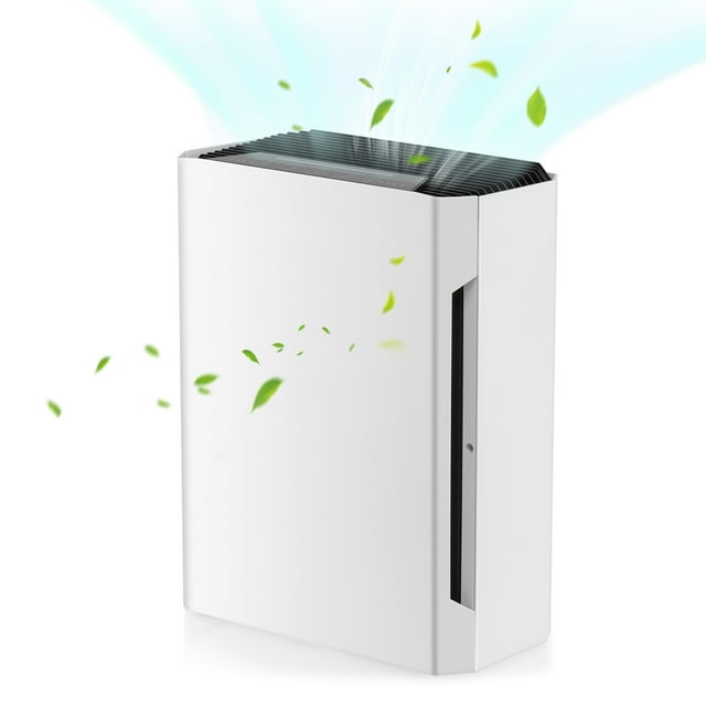 Giantex Air Purifier for Home w/Adjustable Wind Speeds, 8H Timer & Child Lock, Quiet Air Cleaner for Smoke, Dust, Pet Dander, Hairs