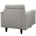 thumbnail image 4 of LexMod Empress Upholstered Armchair, 4-Inch, Light Gray, 4 of 5