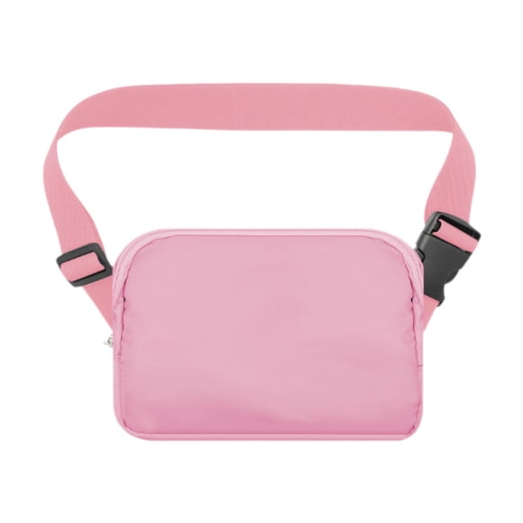 Running Phone Pouch Crossbody Bag 19.5x14cm para ejecutar la tela de nylon de entrenamiento Rosa
