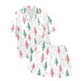 thumbnail image 4 of Fgnfyis Pyjamas pour Filles Pyjamas pour Filles Ensemble de Pyjamas Décontractés Imprimés à Col Boutonné Manches Courtes et Shorts Beige, 4 of 4