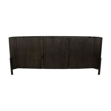 Odin 3-Door Sideboard in Mango Solid Wood in Modern Espresso Finish