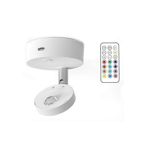 Wireless LED Spotlight Remote Control Closet Spotlights RGB Spotlights for Bedroom Wine Cabinet Lig